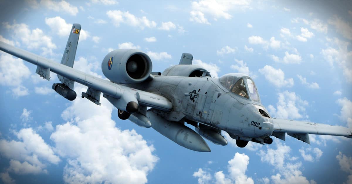 A-10_An A-10 flies off the wing of a KC-135 Stratotanker