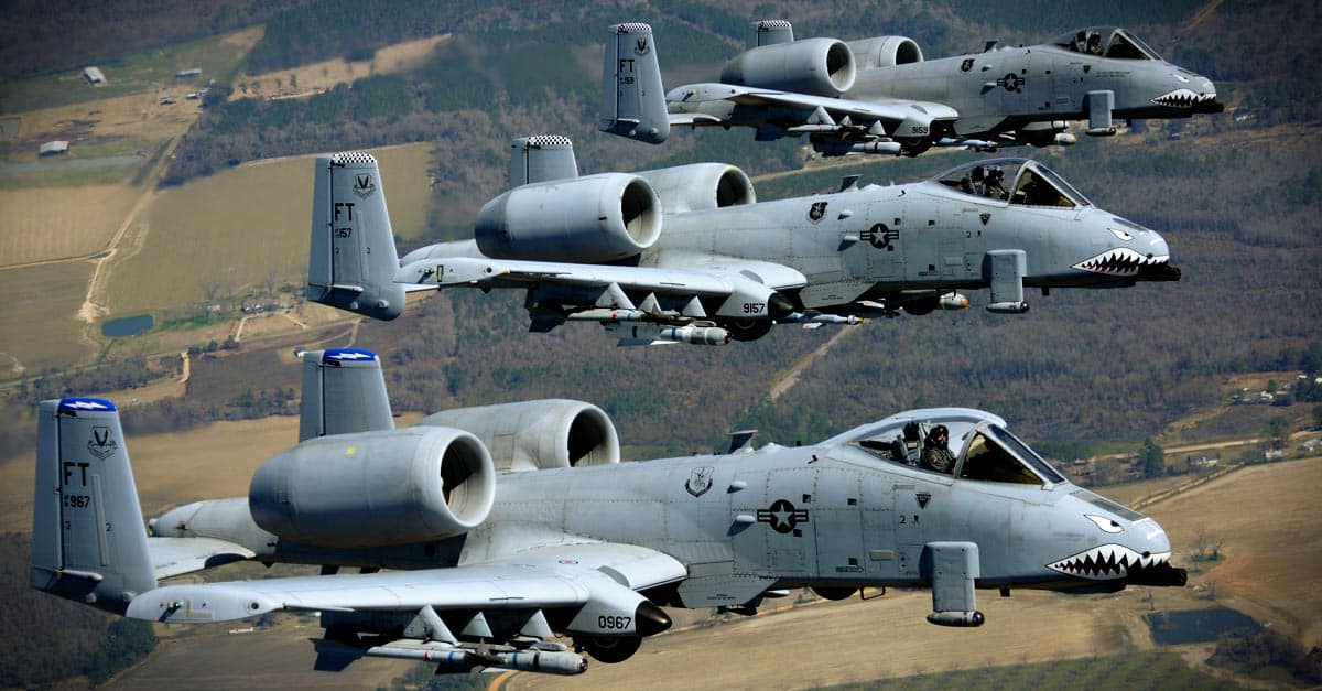 A-10_Three A-10C aircrafst fly in formation during a flight training session