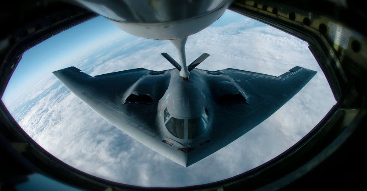 B-2_A B-2 Spirit Bomber is scheduled to fly over Homestead Air Reserve Base