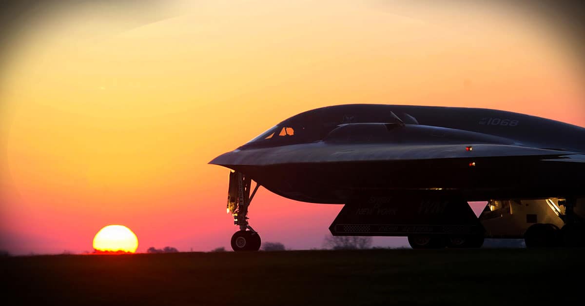 B-2_U.S. Air Force B-2 Spirit bomber aircraft from Whiteman Air Force Base, Missouri