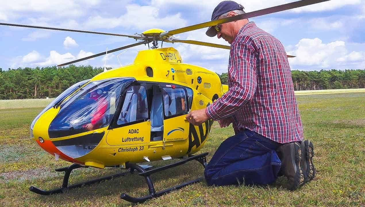 RC MODEL TURBINE HELICOPTER EC135 EUROCOPTER